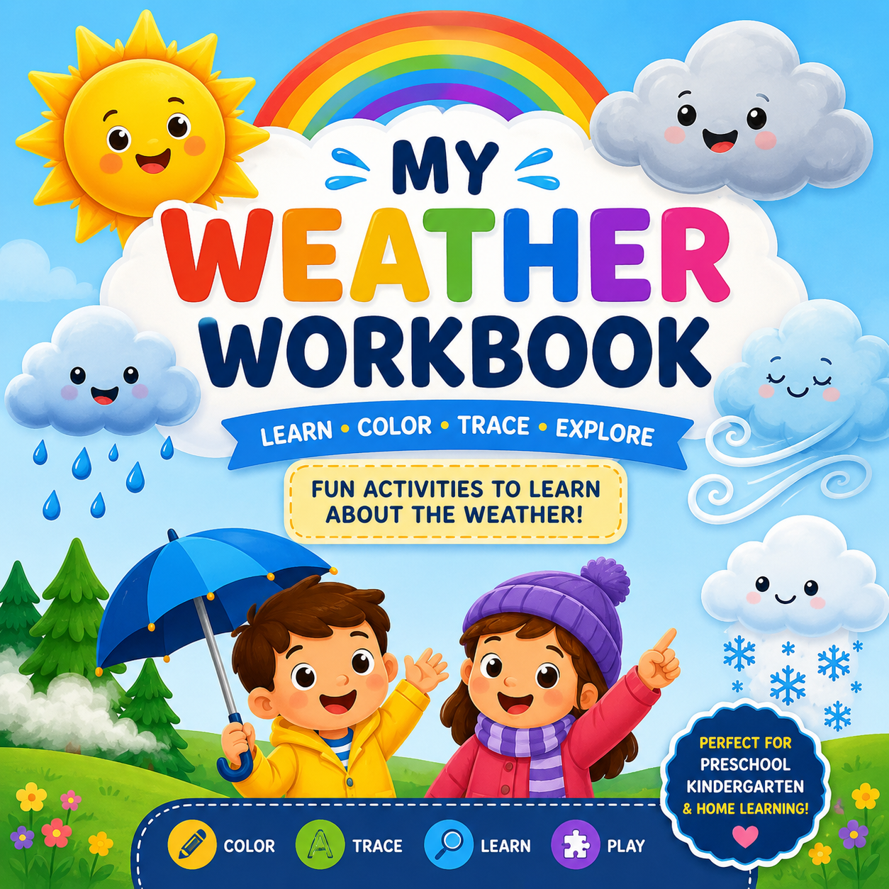 Learn all about the weather with fun printable activities for kids!