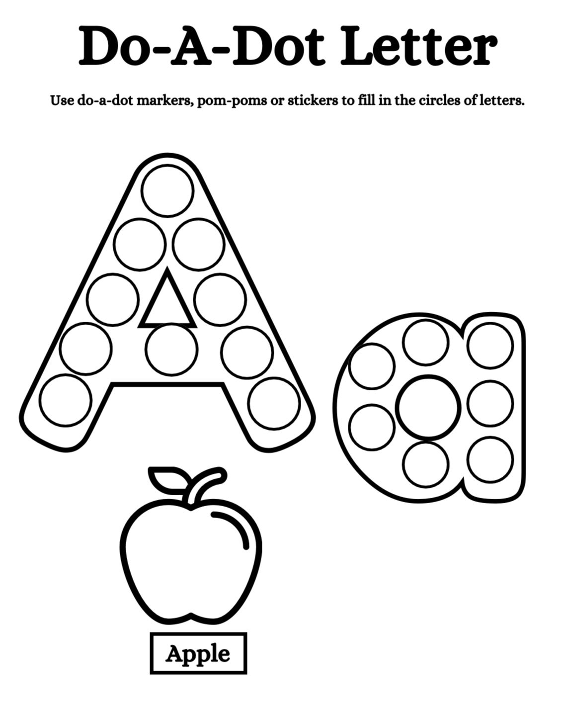 Alphabet Do A Dot Printables | Uppercase & Lowercase Letter Dab Pages - Image 4