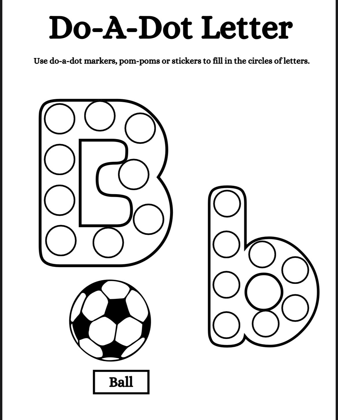 Alphabet Do A Dot Printables | Uppercase & Lowercase Letter Dab Pages - Image 3