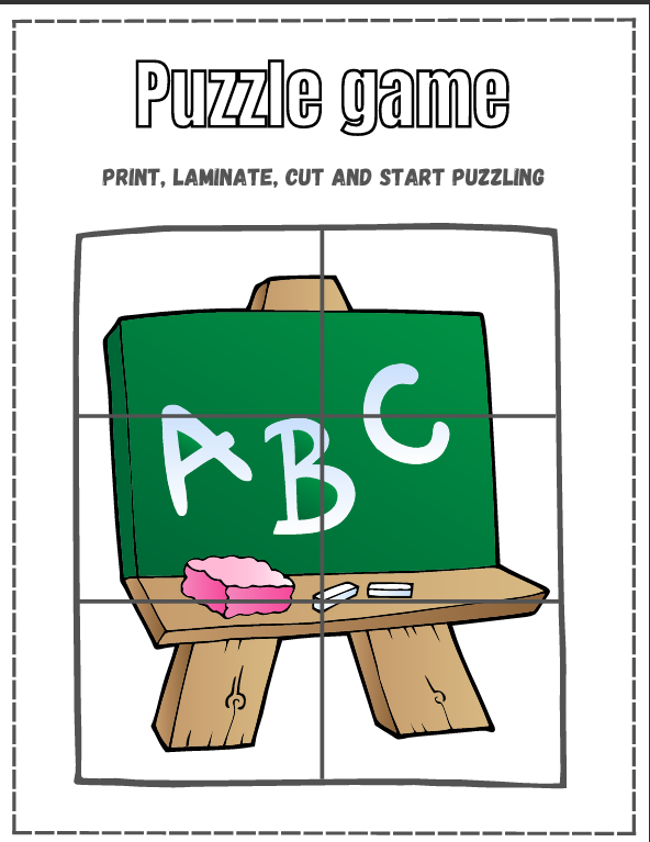 Kids Puzzle Worksheets Printable PDF - Image 2